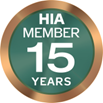 HIA member 15 years