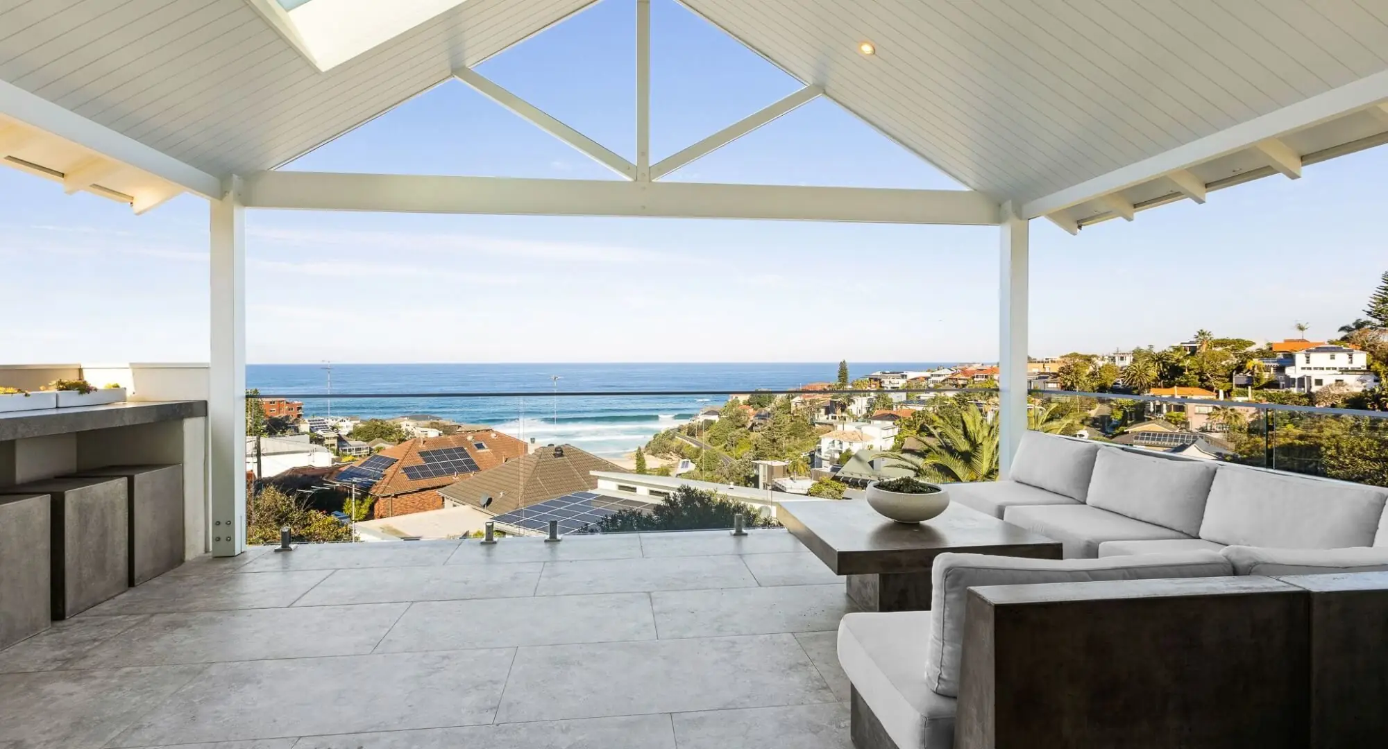 Coastal home with open pavilion